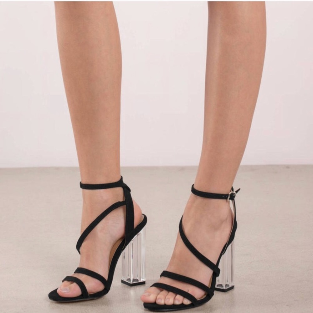 ⚡️SALE⚡️Report Falcon Lucite Strappy Heels